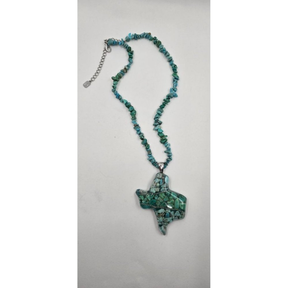 Beautiful Handmade Texas Pendant Necklace - Picture 2 of 2